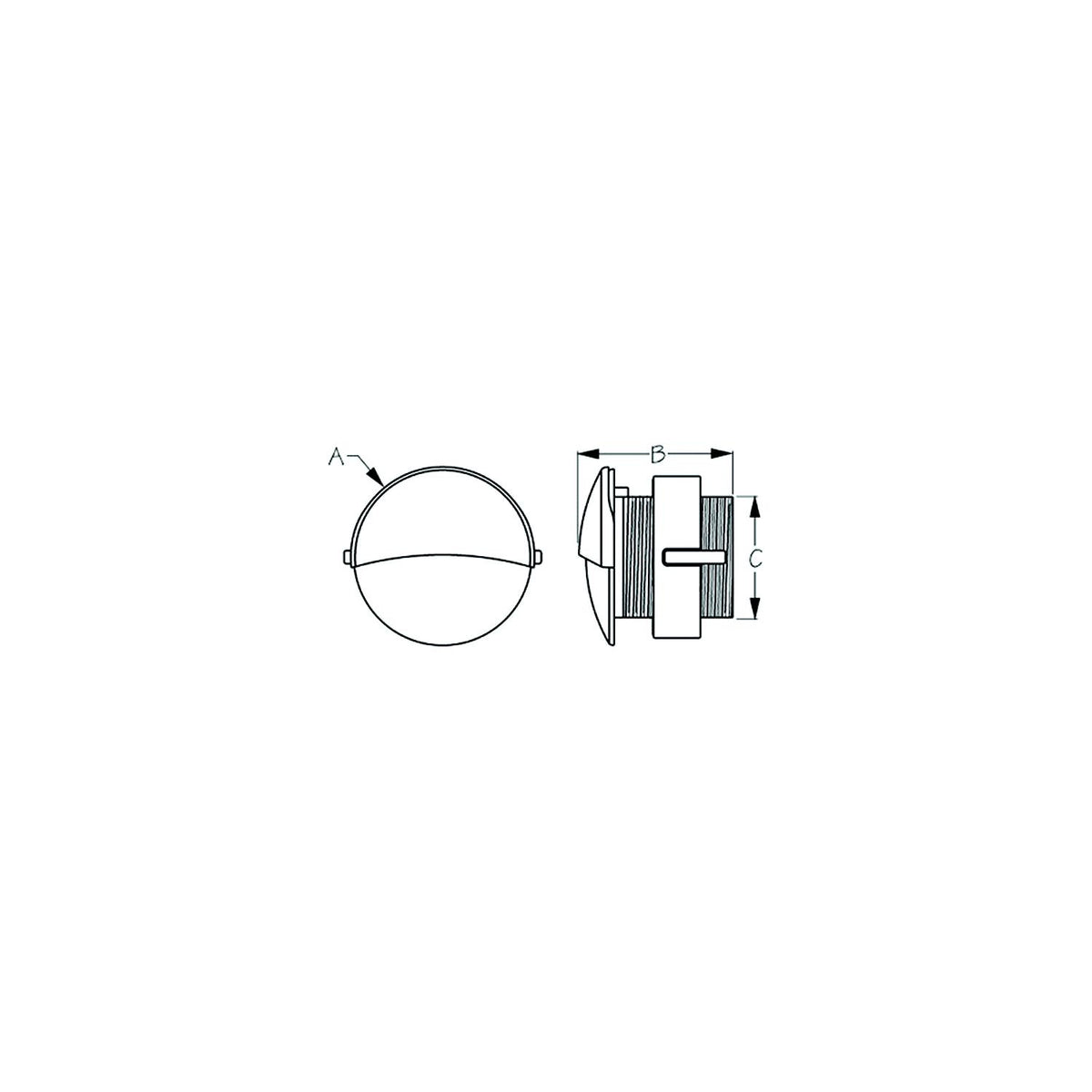 Sea-Dog Round LED Flush Mount Courtesy Light - Blue [401274-1] - official Sea-Dog Line product image 2