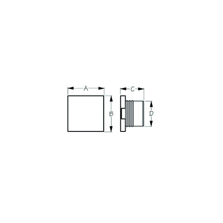 Sea-Dog Line Seadog 401417-1 LED Square Courtesy Light, White - 4014171