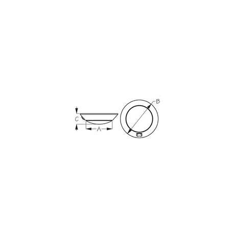 Sea-Dog Line SeaDog 401757 Plastic 5 Red & 15 White LED Day & Night 12V Dome Light - #8 Fastener - White Finish - 401757-1