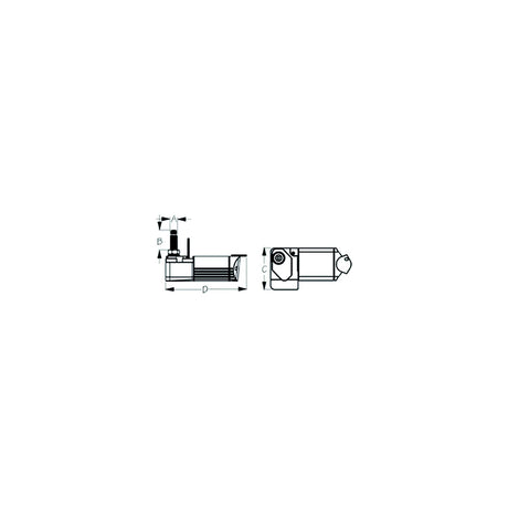 Sea-Dog Line SeaDog Powder Coated Aluminum & Stainless Waterproof Heavy Duty 12V Wiper Motor - Black Finish - 412211B3