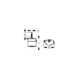 Sea-Dog Line SeaDog Stamped Powder Coated Steel & Stainless Standard 12V Wiper Motor | 2-1/2" Shaft | Black Finish - 412321B-3 - official Sea-Dog Line product image 2