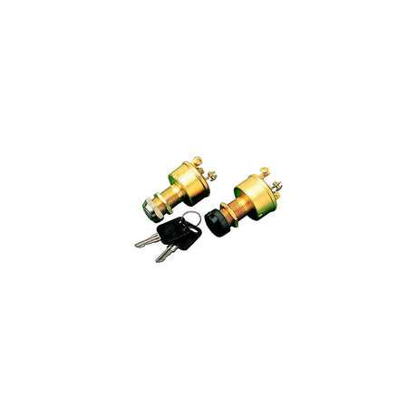 Sea-Dog Line Brass 3-Position Key Switch - 420350-1