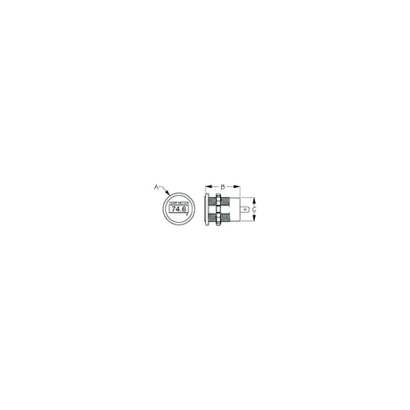 Sea-Dog Line Sea-Dog 4216181 LED Round Temperature Meter - 421618-1 - official Sea-Dog Line product image 3