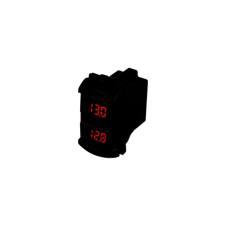 Sea-Dog Line Cobra Dual Voltmeter - Rocker Switch Style - 421636-1