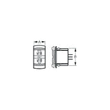 Sea-Dog Dual Volt Meter Rock Switch 10V-48VDC [421636-1] - official Sea-Dog Line product image 3