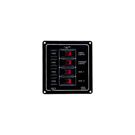 Sea-Dog Line 4 Switch Illiminated Switch Panel, Vertical - 422010-1