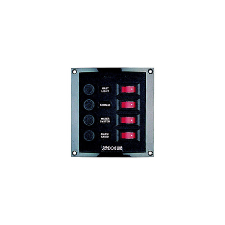 Sea-Dog Line Sea-Dog 4240101 4-Gang Vertical Rocker Switch Fuse Panel - 424010-1 - official Sea-Dog Line product image 2