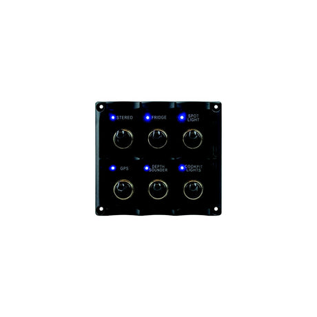 Sea-Dog Line Seadog 424636-1 Water Resistant Toggle Switch Panel w/6 Switches - 4246361