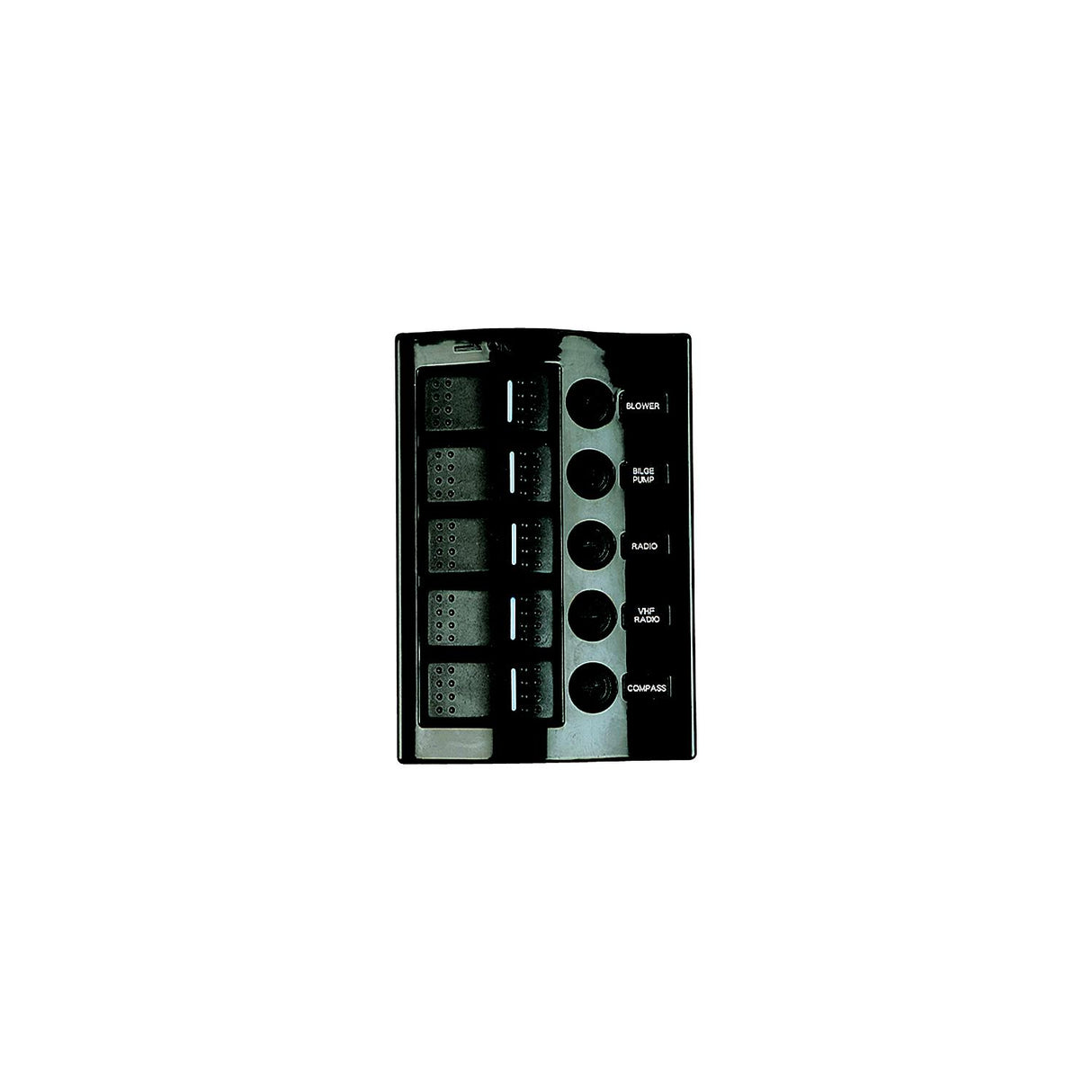Sea-Dog Line Sea-Dog 5-Gang Wave Rocker Switch Fuse Panel - 425110-1 - official Sea-Dog Line product image 3