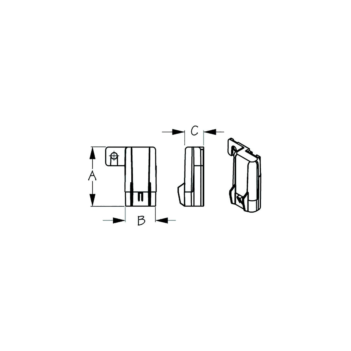 Sea-Dog 4253901 Water Resistant Clear Fuse Cover, A: 2-1/18" B: 9/16" C"3/8" - image 1