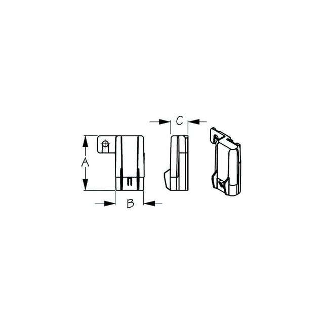Sea-Dog 4253901 Water Resistant Clear Fuse Cover, A: 2-1/18" B: 9/16" C"3/8" - image 1