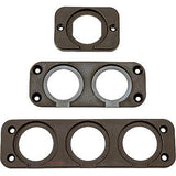 Sea-Dog, 4260221, Front Mount Socket Panel, A: 3-1/2", B: 1", C: 1-1/8", Black, Holes: 2, #8 FH - image 3