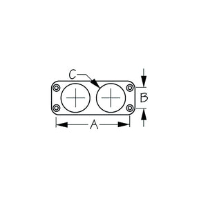 Sea-Dog BACK MOUNT SOCKET PANEL SGL SINGLE HOLE - 426031-1 - image 1
