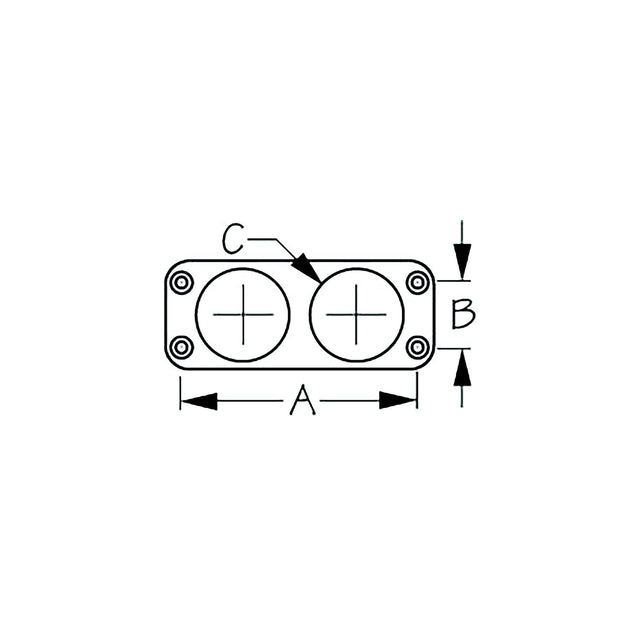 Sea-Dog BACK MOUNT SOCKET PANEL SGL SINGLE HOLE - 426031-1 - image 1