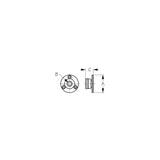 Sea-Dog Line Chrome Brass Cable Outlet, 1/4" - 426040-1 - official Sea-Dog Line product image 3