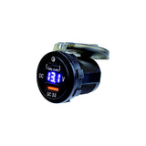 Seadog 4265111 USB 3.0 & USB-C Power Socket with Voltmeter, A:1-7/16" B: 1-1/2" C:1-1/8", Volts: 8-32 - image 2