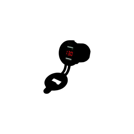 Sea-Dog Line Seadog 4265171 Double USB Socket/Voltmeter w/Hidden Display - 426517-1