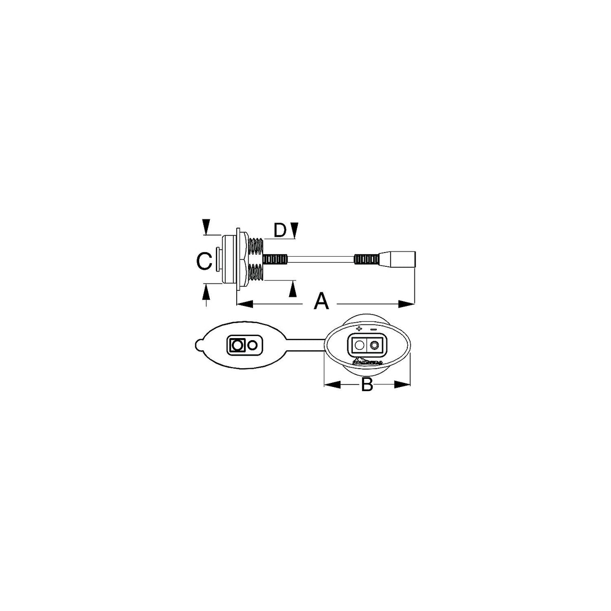 Sea-Dog Front Mount Power Socket [426950-1] - official Sea-Dog Line product image 4