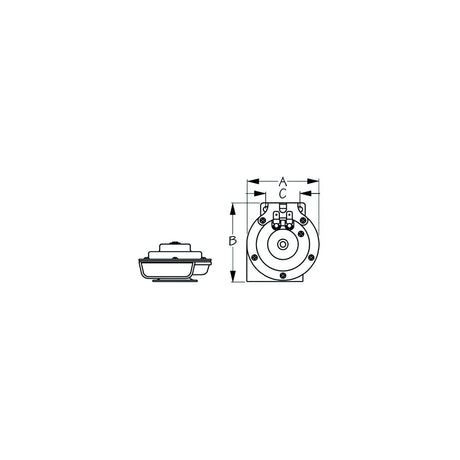 Sea-Dog Hidden Mount Mini Compact Horn [431310-1] - official Sea-Dog Line product image 3