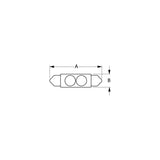 Sea-Dog Line SeaDog 4421311 Nickel Plated Brass 1 LED White Lights 12.8V .5 Watt Sealed Festoon - 442131-1 - official Sea-Dog Line product image 2