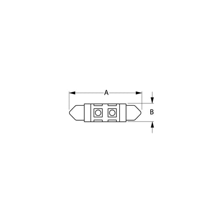 Sea-Dog Line SeaDog 442431 Nickel Plated Brass 4 LED White Lights 12.8V .4 Watt All Around Festoon - 442431-1