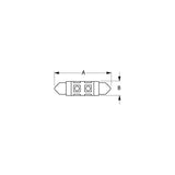 Sea-Dog Line SeaDog 442439 Nickel Plated Brass 8 LED White Lights 12.8V .7 Watt All Around Festoon - 442439-1 - official Sea-Dog Line product image 2
