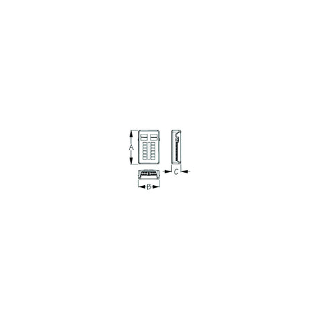 Sea-Dog Line SeaDog 4451881 Fuse Block w/Negative Buss & Led Indicator Lights, 12-Terminals - 445188-1