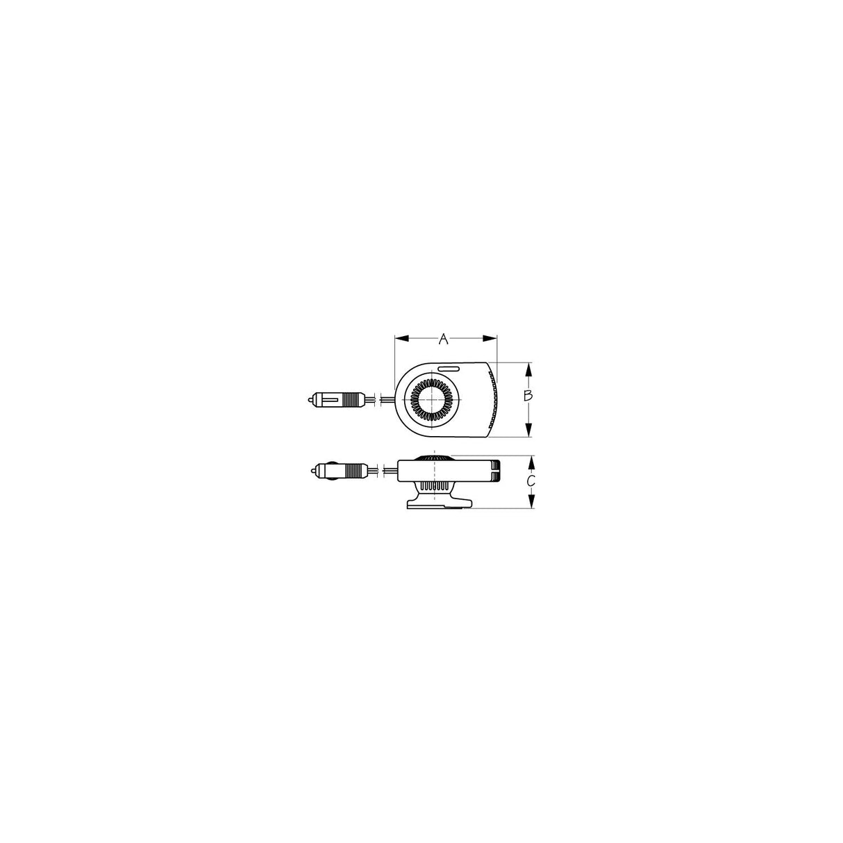 Sea-Dog Line Sea-Dog 450150 Ceramic Heater, 12V - 450150-1