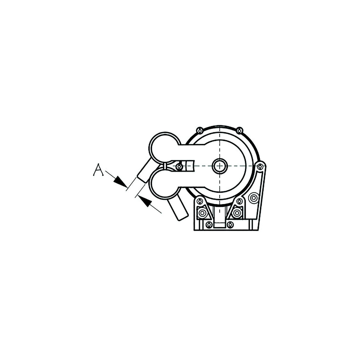 Sea-Dog Line Sea-Dog 5170603 Galley Foot Pump, A: 1/2" Hose, #8 RH - 517060-3