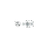 Sea-Dog Line SeaDog 520060 Captive Garboard Drain & Plug, A: 2", B: 1-1/8", C:1-2", D: 2-5/8" #8 FH - 520060 - official Sea-Dog Line product image 3