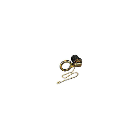 Sea-Dog Line Brass Snap Handle Drain Plug, 1" w/Chain - 520071-1