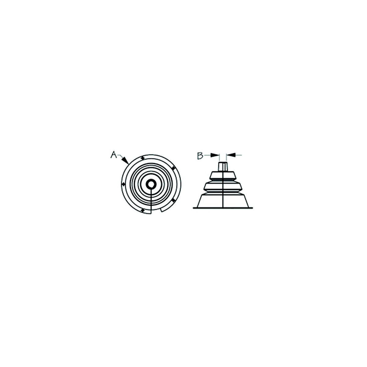 Sea-Dog Line Seadog 521663-1 Motor Well Boot - 4-1/8" Split - 5216631 - official Sea-Dog Line product image 3