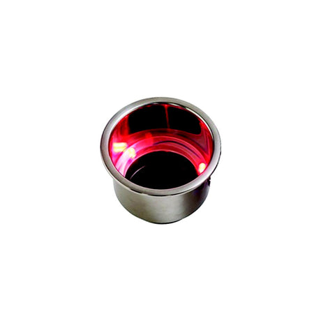 Sea-Dog Line LED Flush Mount Combo Drink Holder W/Drain Fitting - 588071-1