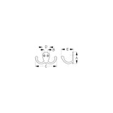Sea-Dog Line Sea-Dog 671515 Double Coat Hook - Brass - 671515-1 - official Sea-Dog Line product image 3