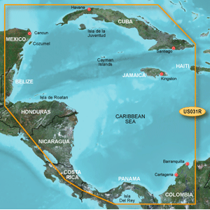 Garmin BlueChart&reg; g3 HD - HXUS031R - Southwest Caribbean - microSD&trade;/SD&trade; - 010-C0732-20