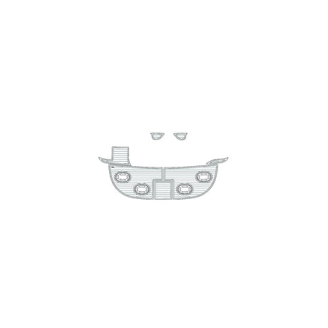 SeaDek 2338 Flooring Kit, 2000-2001 Sea Ray 340 Sundancer, Mocha/Blk. - 23387-80093 - image 1