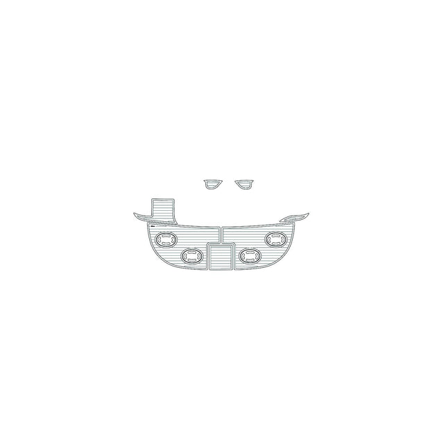 SeaDek 2338 Flooring Kit, 2000-2001 Sea Ray 340 Sundancer, Mocha/Blk. - 23387-80093 - image 1