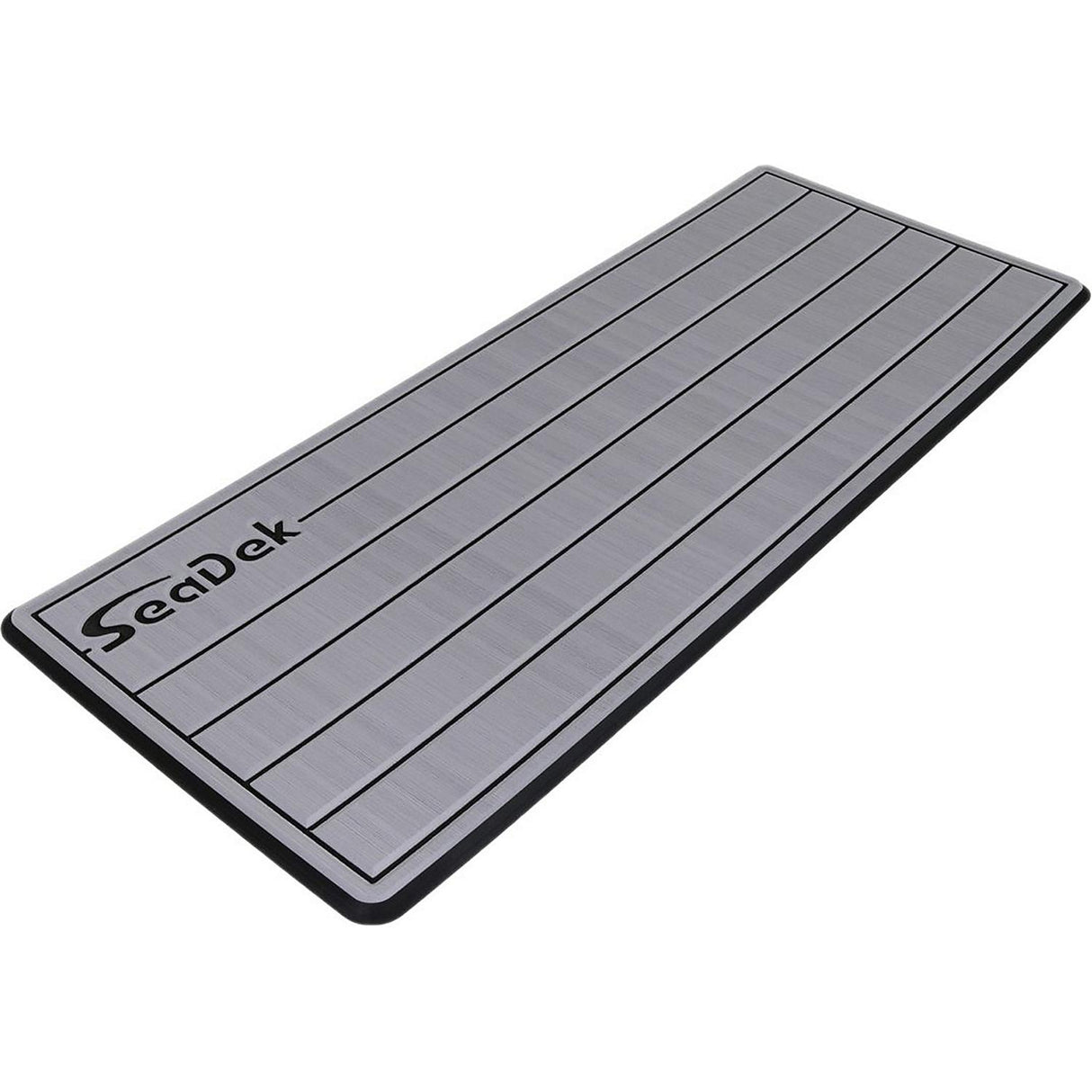 SeaDek 16 x 39" 20mm Dual Density Large Teak Helm Pad w/SeaDek Logo - Brushed Texture - Storm Gray/Black (406.4mm x 990.6mm x 20mm) [53601-80324] - official SeaDek product image 2