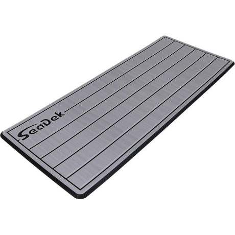 SeaDek 16 x 39" 20mm Dual Density Large Teak Helm Pad w/SeaDek Logo - Brushed Texture - Storm Gray/Black (406.4mm x 990.6mm x 20mm) [53601-80324] - official SeaDek product image 2