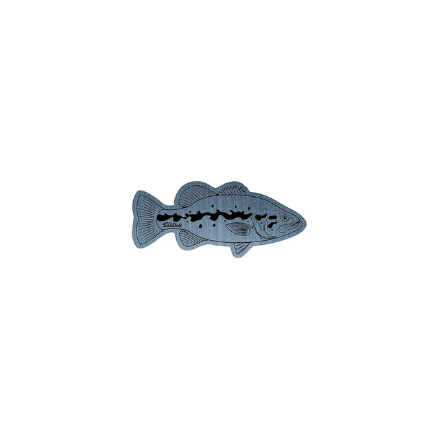 SeaDek 5361380051 Hook Pad, Large Mouth Bass, Storm Gray - image 1