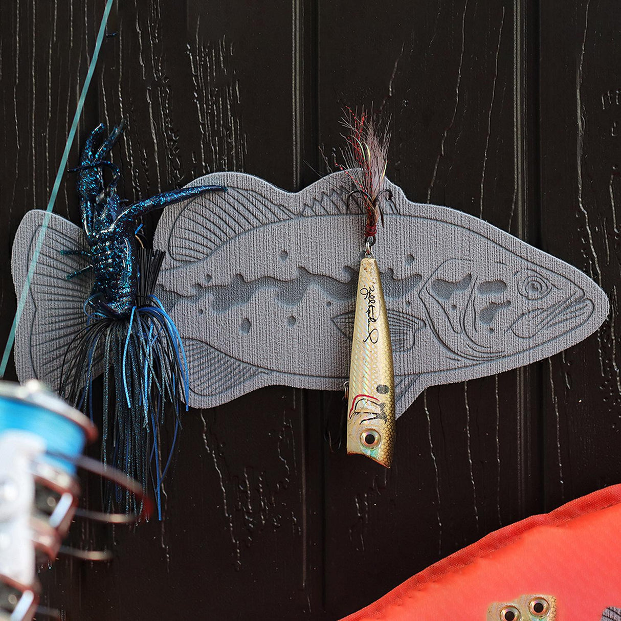 SeaDek 5361380051 Hook Pad, Large Mouth Bass, Storm Gray - image 3