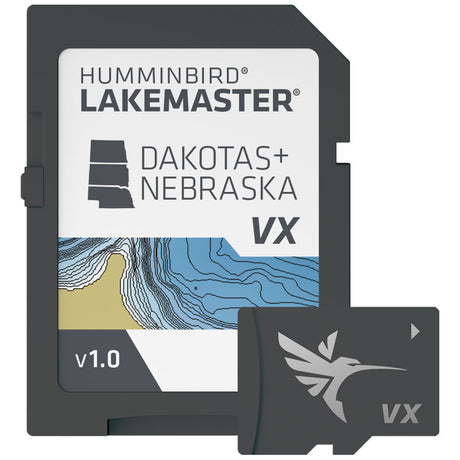 Humminbird LakeMaster Digital GPS Maps (VX Technology) - Dakotas and Nebraska - 601001-1 - image 1