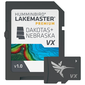 Humminbird LakeMaster Premium Digital GPS Maps (VX Technology) - Dakotas and Nebraska - 602001-1 - image 1