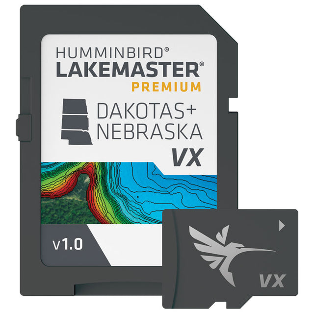 Humminbird LakeMaster Premium Digital GPS Maps (VX Technology) - Dakotas and Nebraska - 602001-1 - image 1