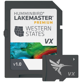 Humminbird LakeMaster Premium Digital GPS Maps (VX Technology) - Western States - 602009-1 - image 1
