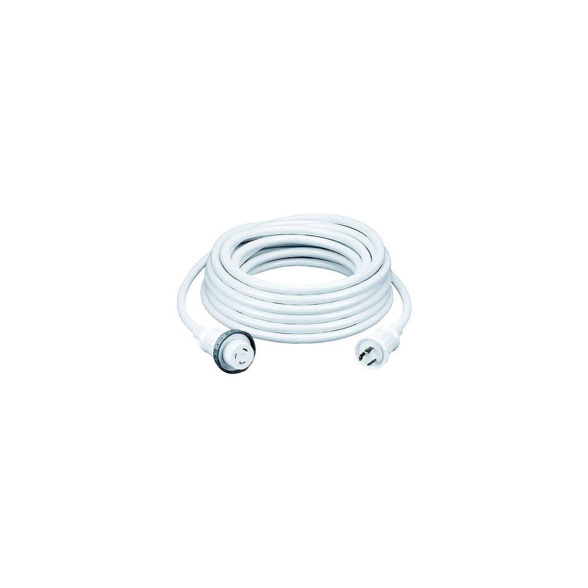 Brass Fittings Hubbell HBL61CM08W White 30A 125V Pre Wired Shore Power Cable Set, 50' - image 2