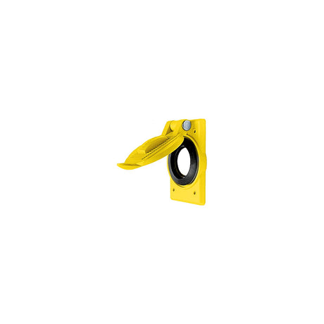 Hubbell HBL74CM25WOA Polycarbonate Spring Loaded Weatherproof Cover, Yellow - image 2
