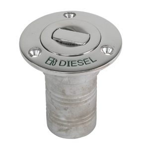 Whitecap Bluewater Push Up Deck Fill - 1-1/2" Hose - Diesel - 6994CBLUE