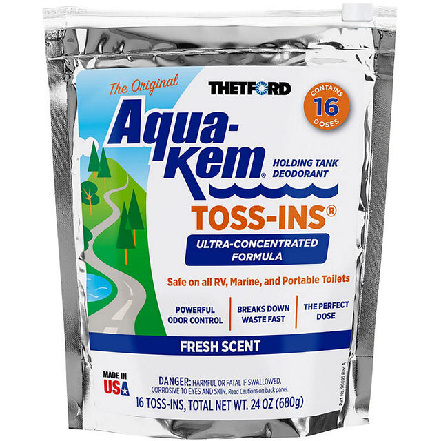 Thetford AQUAKEM TOSSINS FR SCENT 12/BG - 96904 - image 1