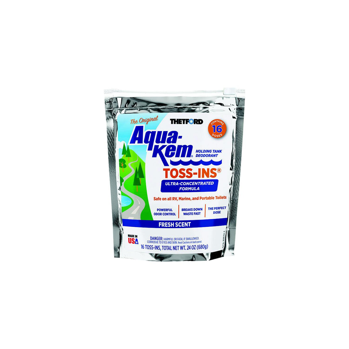 Thetford AQUAKEM TOSSINS FR SCENT 12/BG - 96904 - image 2
